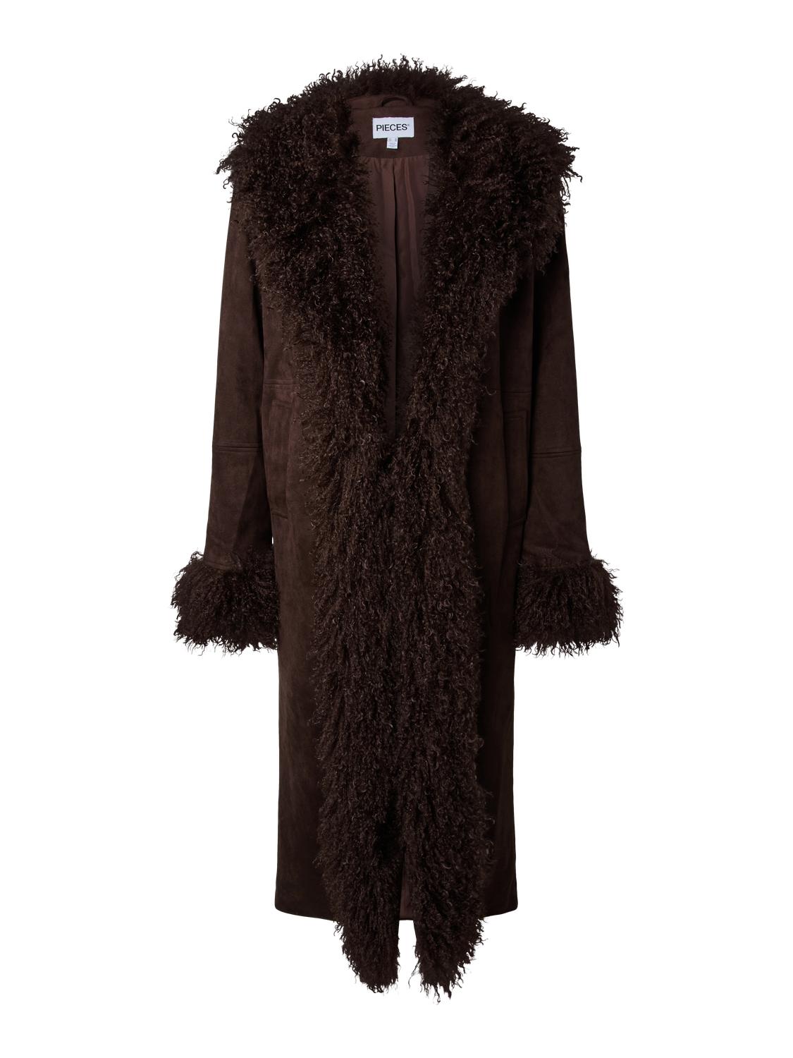 PCNANNA LONG JACKET - Hot Fudge
